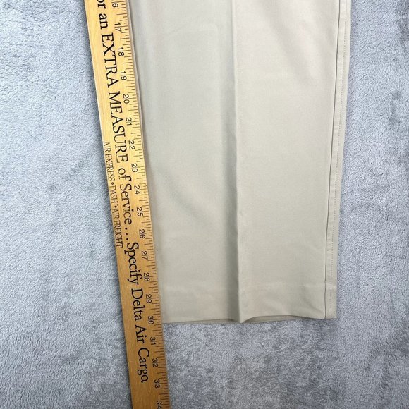 FootJoy Golf Performance Stretch Mens Pleated Tan Pants Athletic Casual 38x30 - Picture 10 of 10